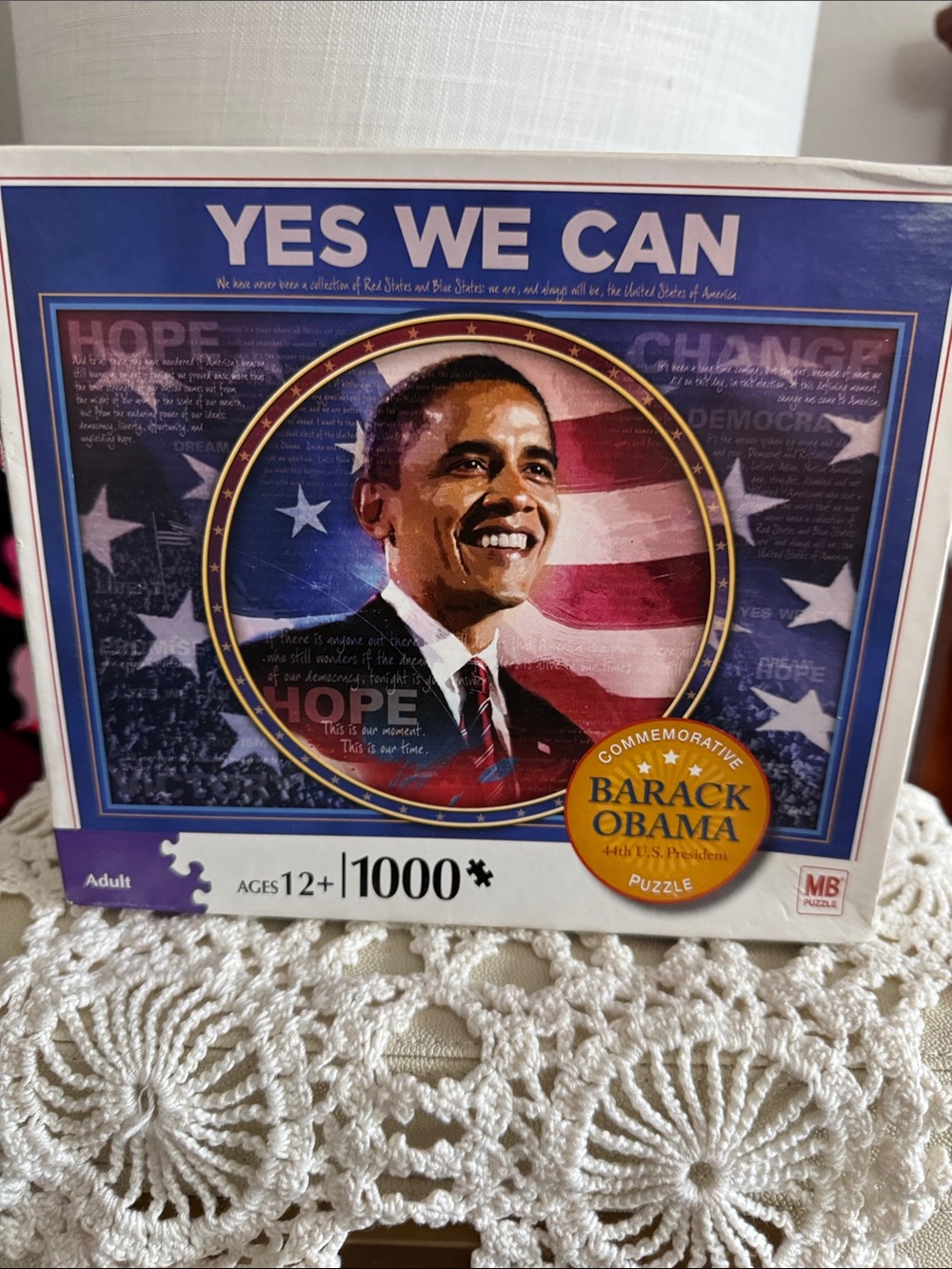 Hasbro Barack Obama Commemorative Puzzle 1,000 pieces.